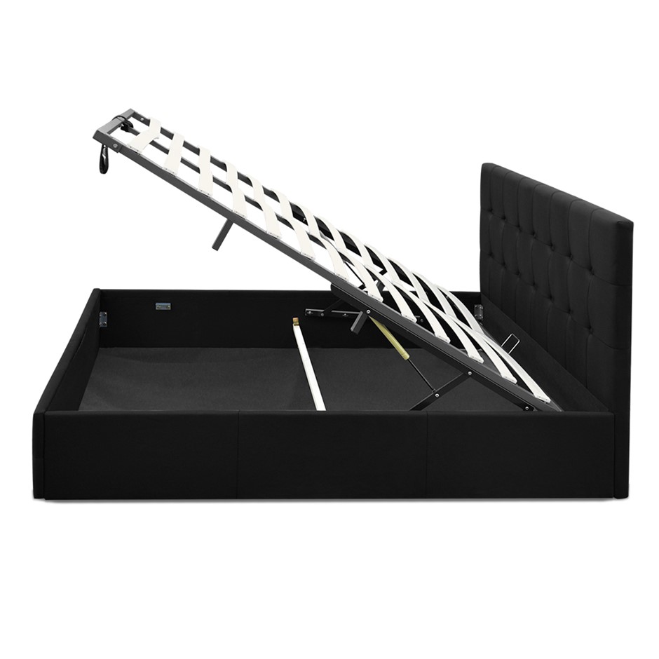 Buy Artiss Gas Lift Queen Bed Frame Charcoal Grays Australia