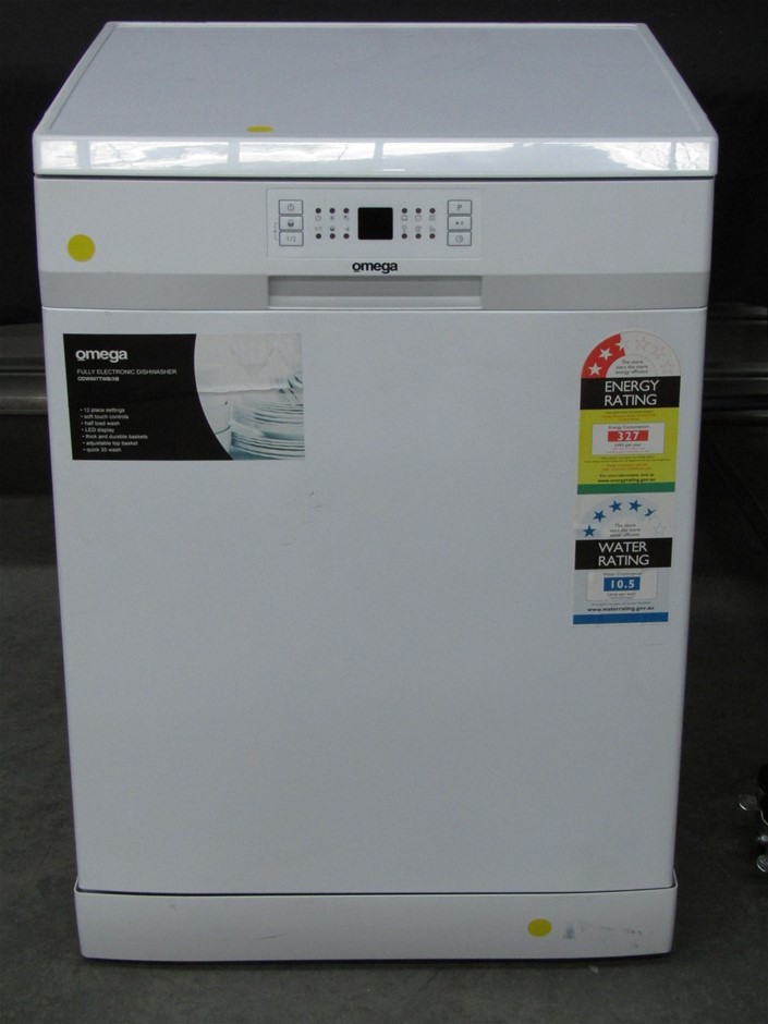 Omega 60cm Freestanding Dishwasher (ODW507TWB) Auction
