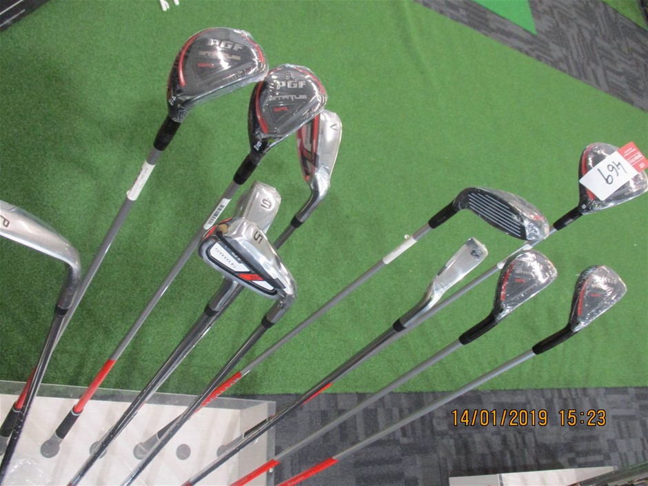 Quantity 10x PGF Golf Clubs Auction (04697021917) Grays Australia