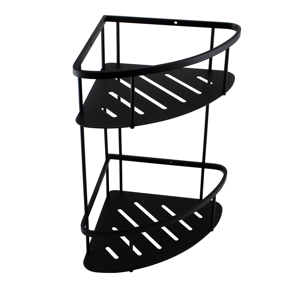 Buy Matte Black Stainless Steel 2 Tier Shower Caddy Shelf Grays Australia
