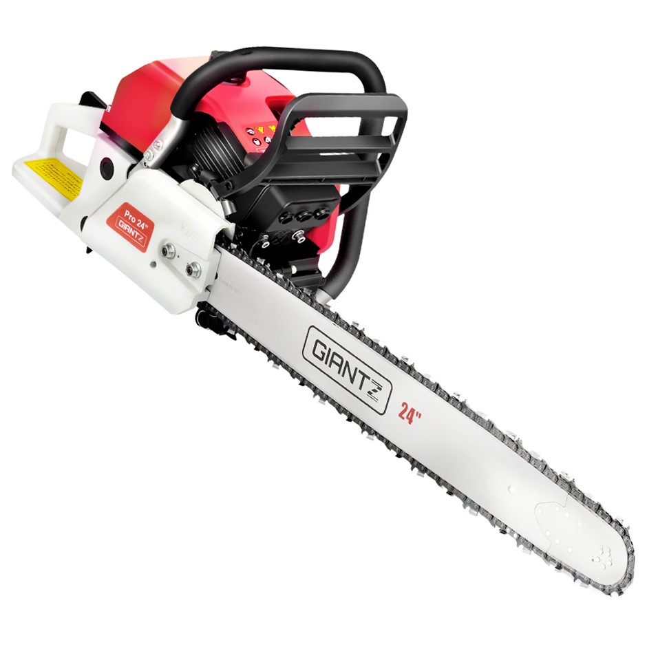 Buy Giantz 92CC Commercial Petrol Chain Saw Red & White Grays Australia