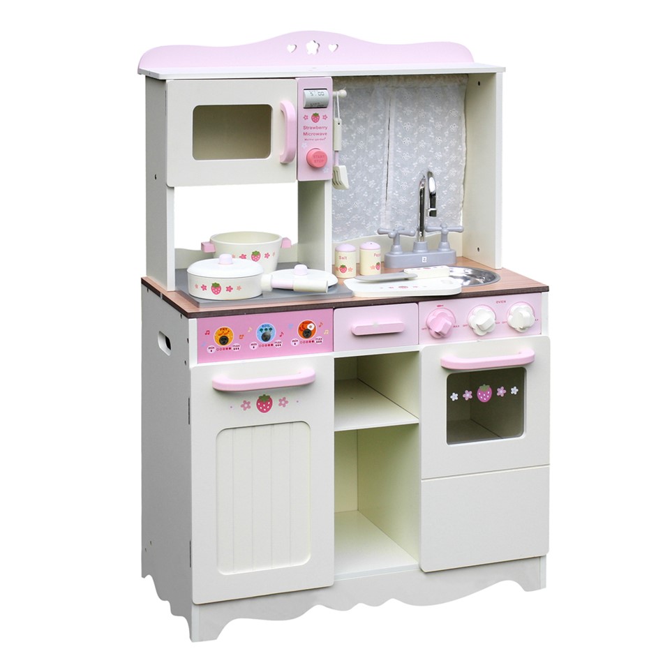 Keezi Kids Kitchen Play Set - Off White