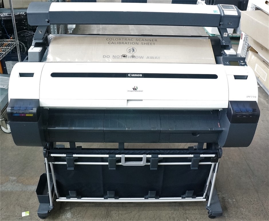 Canon imageprograf ipf770 large format printer and scanner combo