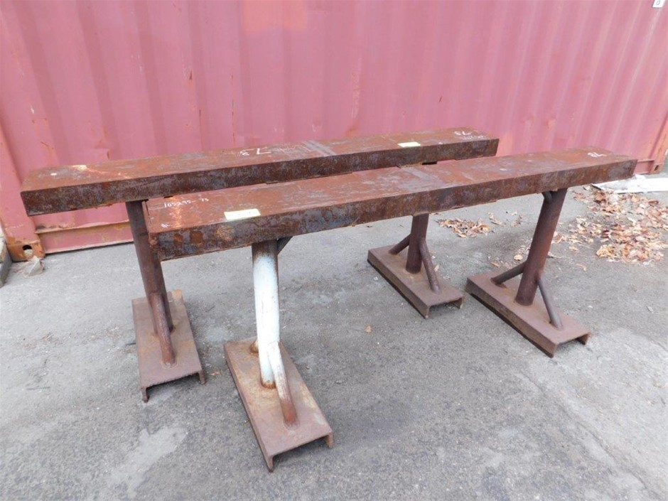 2 Steel Heavy Duty Trestles Auction (00757022490) Grays Australia