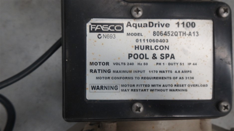 Fasco 80645QTH A13 Aqua Drive 1100 Water Pump Auction (00499011436