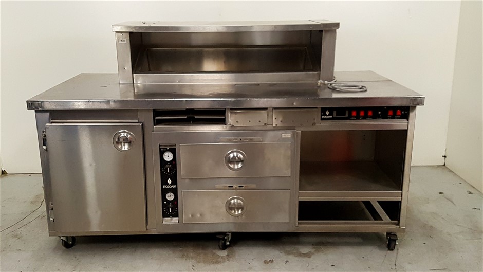 Stoddart Food Prep Burger Station 2 Draw Warmer Single door under ...