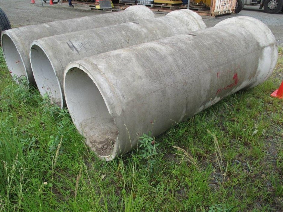 3x Rocla Concrete Pipes Auction (00387022419) Grays Australia