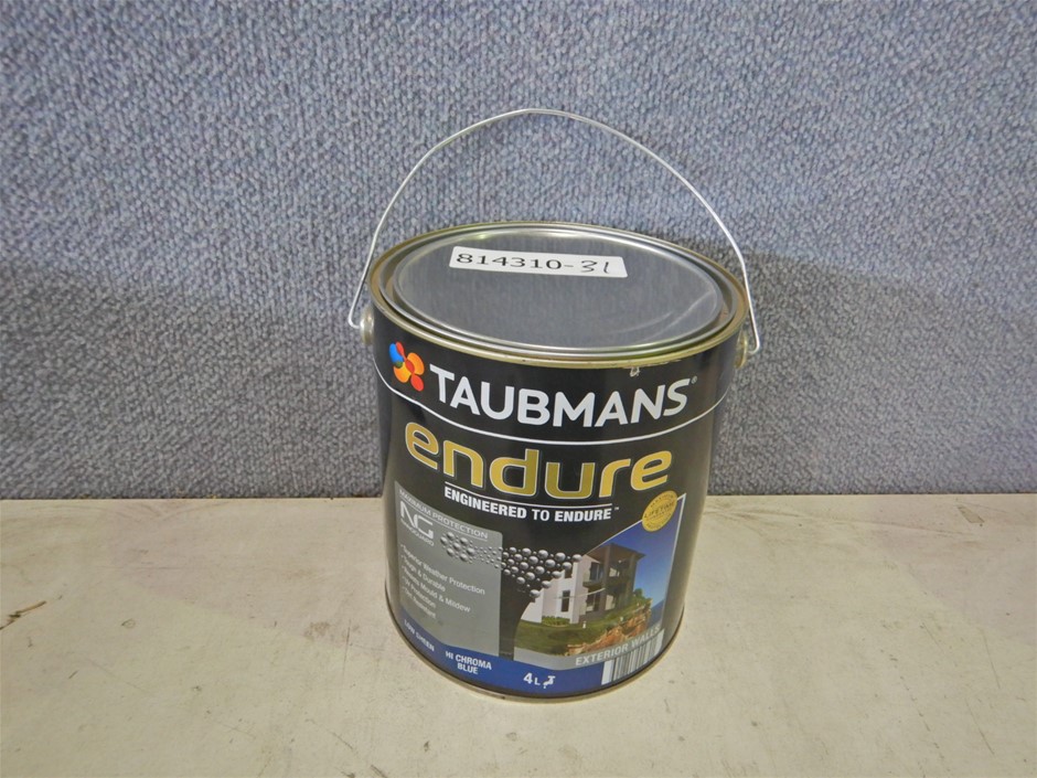 Taubmans Endure Exterior Low Sheen Hi Chroma Blue 4Ltr paint (Pooraka