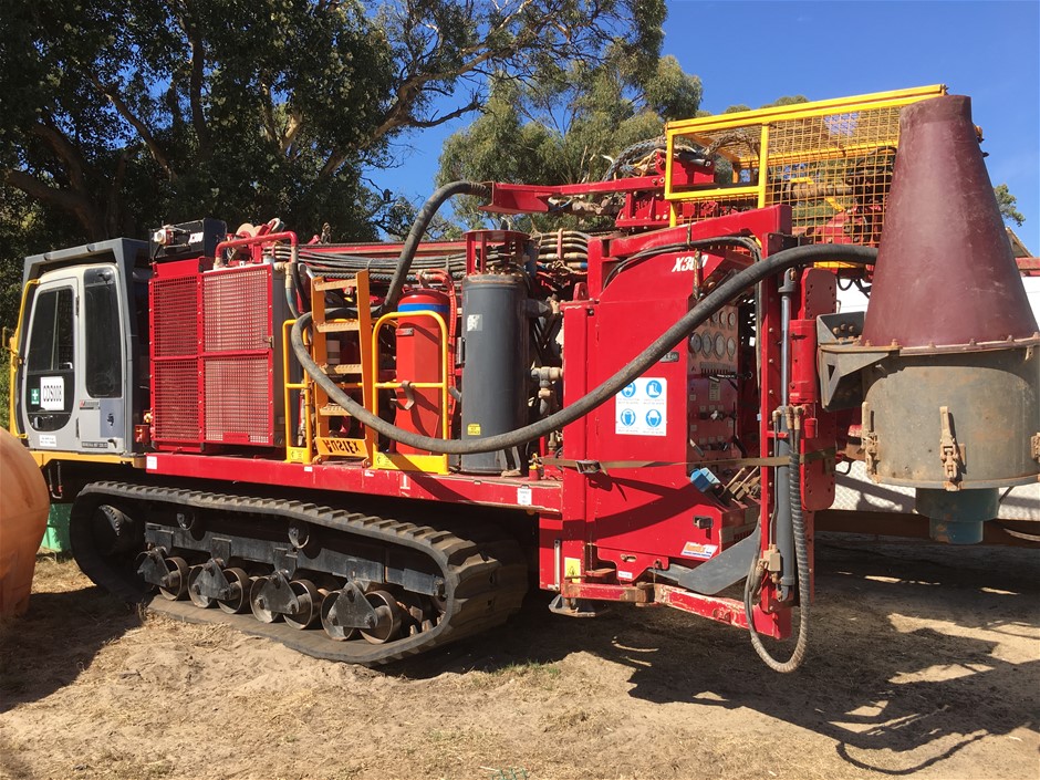 X300 Air Core Drill Rig Mounted on Morooka MST 2200V Track Carrier