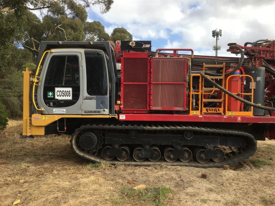 X300 Air Core Drill Rig Mounted on Morooka MST 2200V Track Carrier