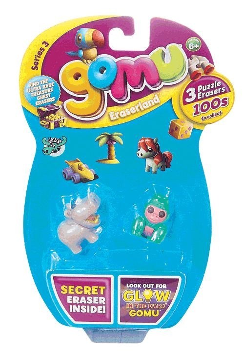 Gomu Erasers - Series 3 - 3 Puzzle Erase