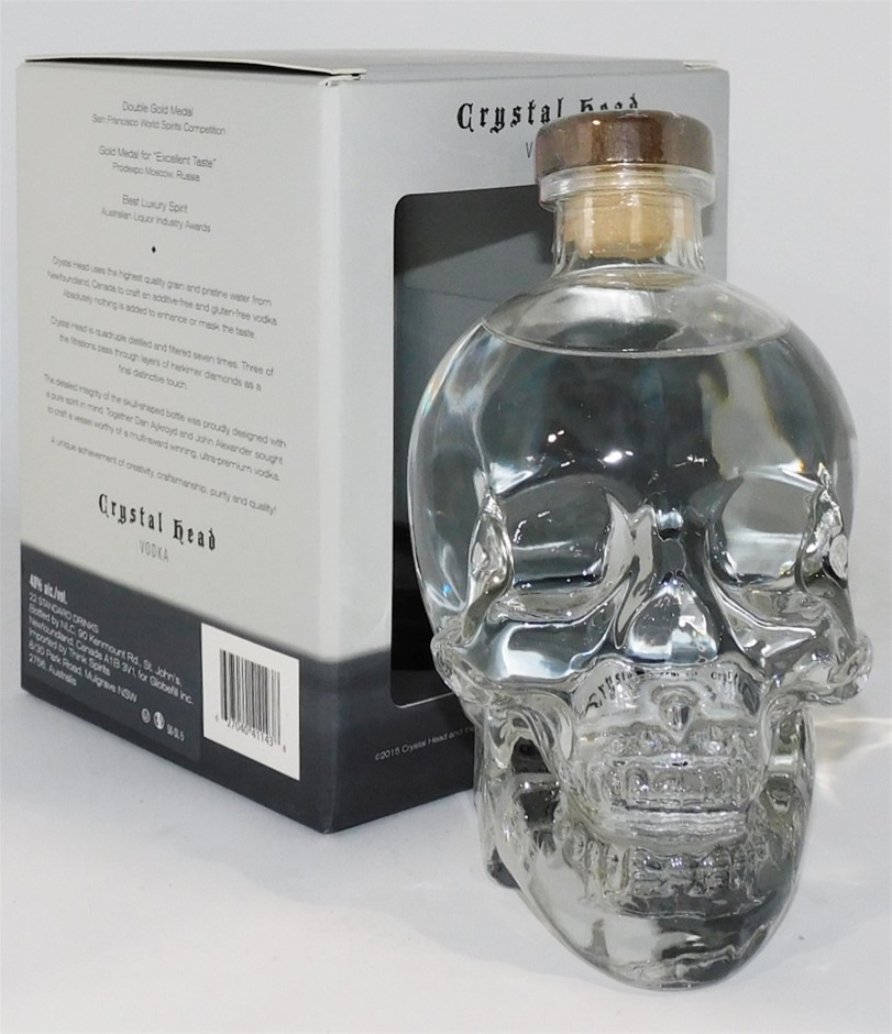 Crystal Head Vodka(1 x 700mL), Canada, Cork Closure (Boxed) Auction (00012473308) Grays Australia
