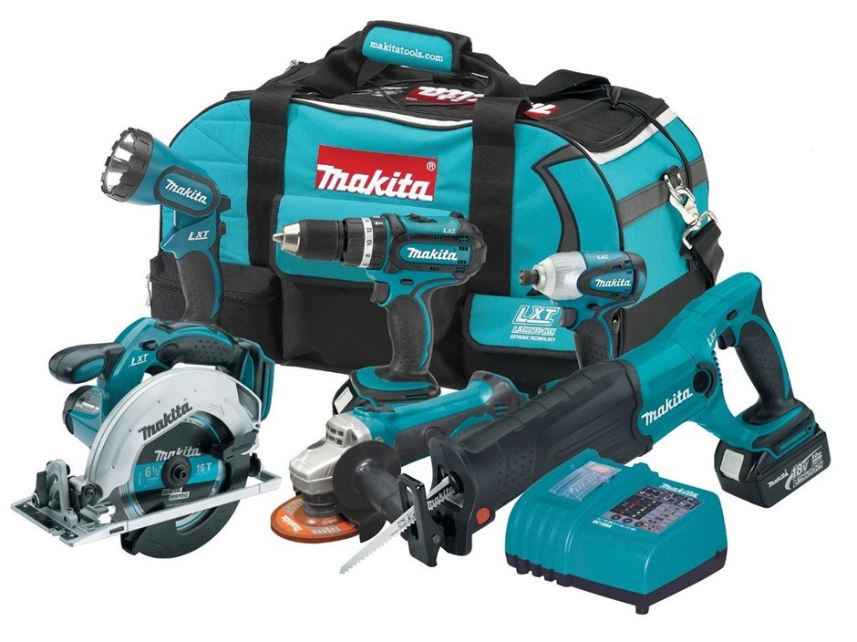 Makita LXT601 6 Tool18V LXT Cordless Com