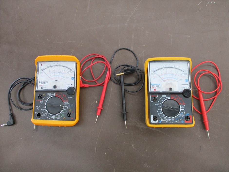 Qty of 2 x Digitech Multimeter Model QM1020, Auction (00363016092