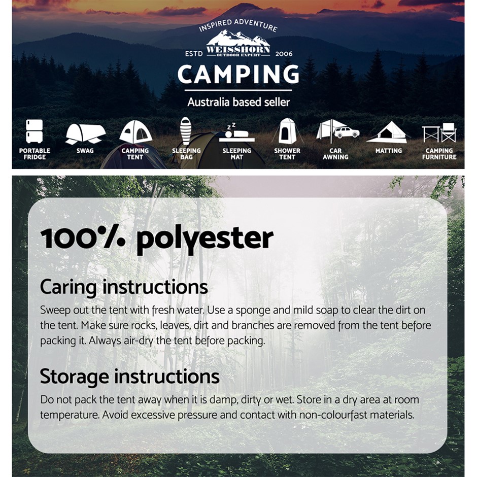 Buy WEISSHORN 20L Outdoor Double Toilet Camping Shower Tent Pop Up