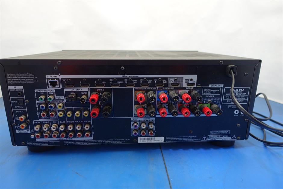 Onkyo TX-NR727 7.2-Channel Network A/V Receiver Auction (0001-2177148 ...