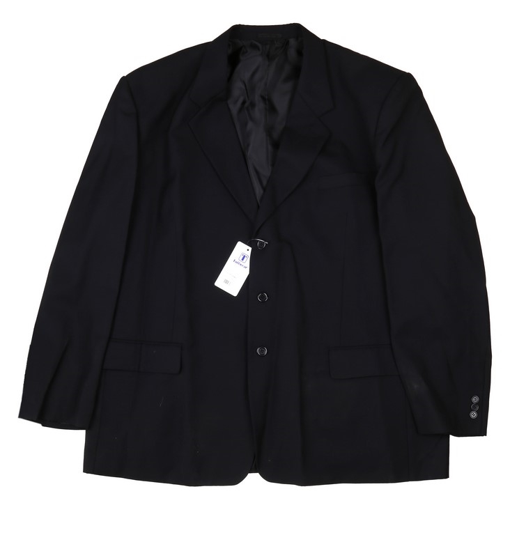 TUFF WEAR Men`s Poly/Wool Single Breasted Jacket, Size 92R, Black ...