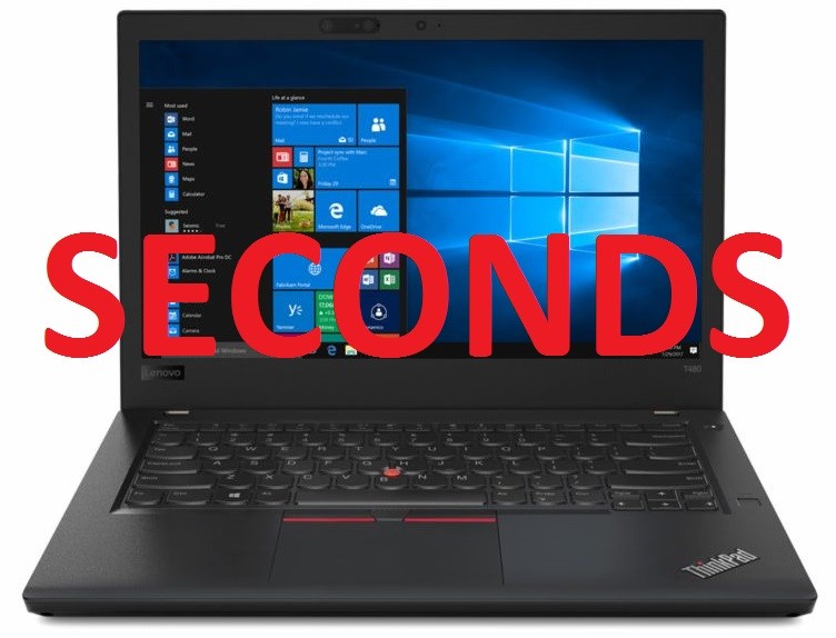 Lenovo ThinkPad T480 14inch Notebook, Black Auction (00092177540