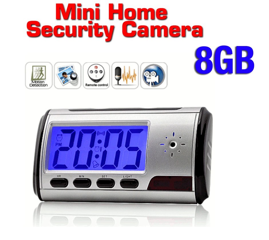 Mini Clock CAM 8GB DVR Video Camera Hidd