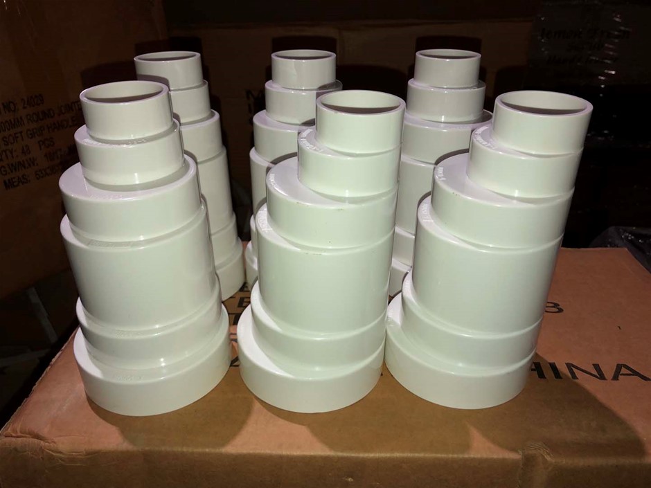 6 x PVC Pipe Step Reducers Incremental Auction (0035-3016042) | Grays ...