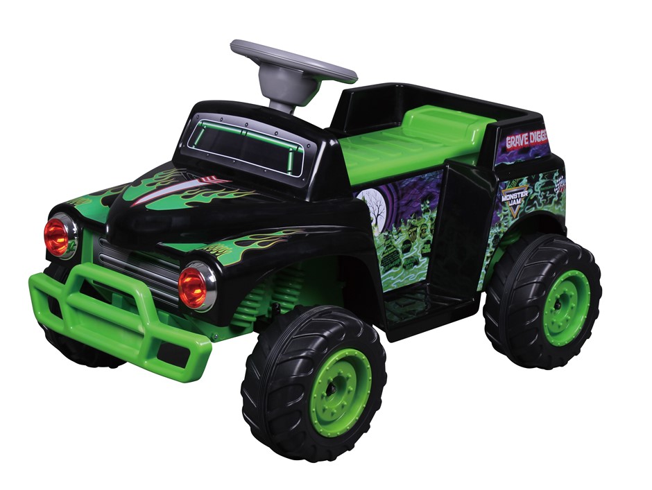 Monster Jam Grave Digger Electric Ride On Car - 6V Auction (0004 ...