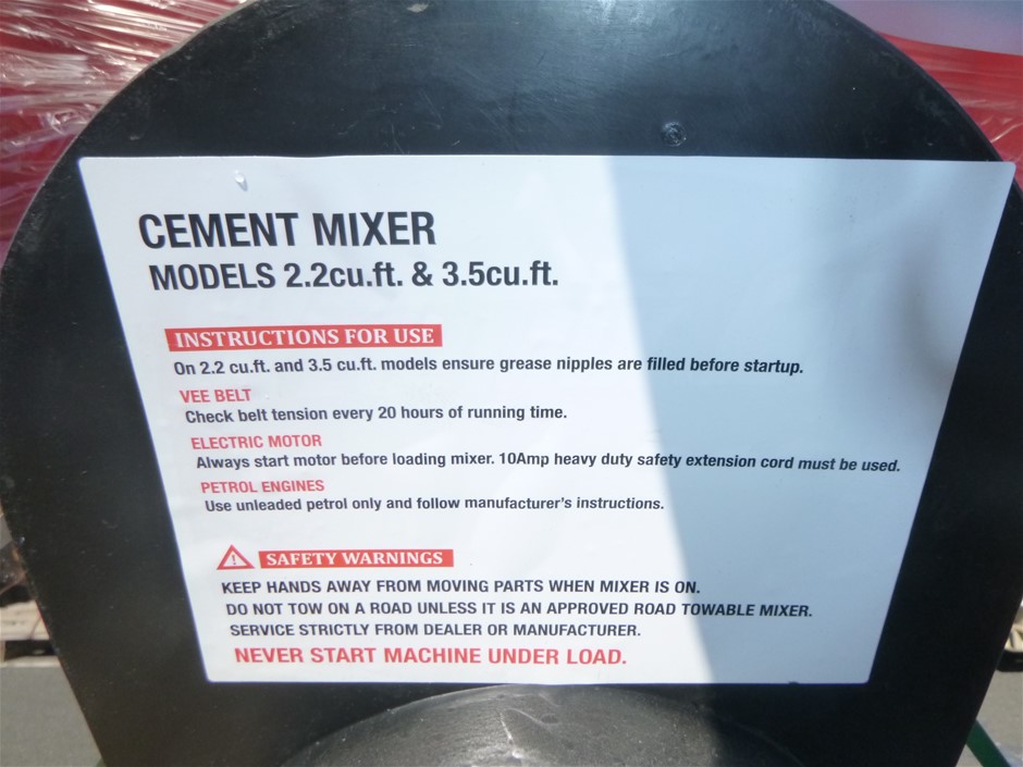 Unused Westmix Cement Mixer Auction (00029013239) Grays Australia