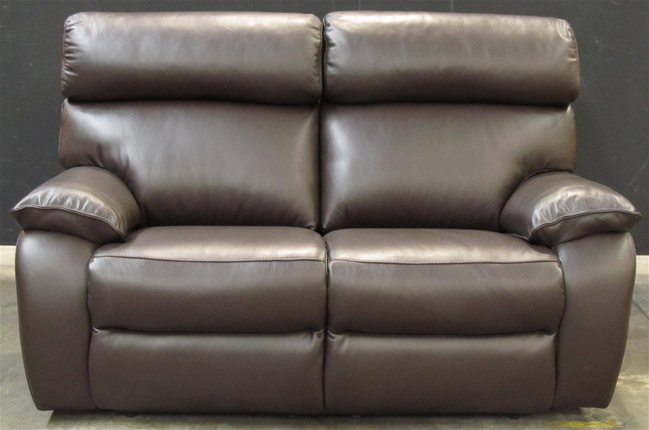 Freedom Furniture Premier 2 Seater Recliner Sofa Lucia Walnut