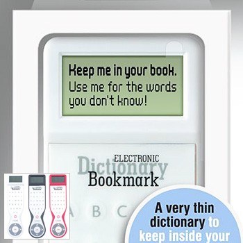 Electronic Dictionary Bookmarks - Grey