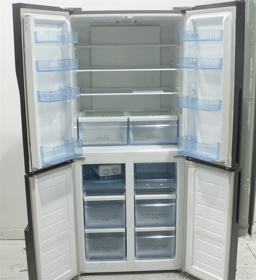 Hisense 512l French Door Fridge Hr6cdff512gb Black Auction Graysonline Australia