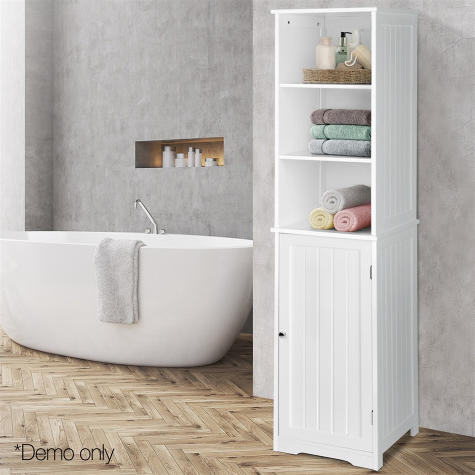 Buy Artiss Bathroom Tallboy Storage White Grays Australia