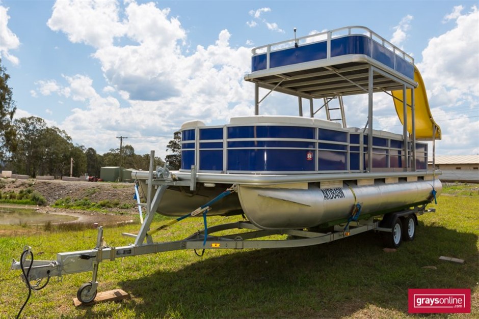 Aluminium Pontoon Power Boat Auction (00015039707) Grays Australia