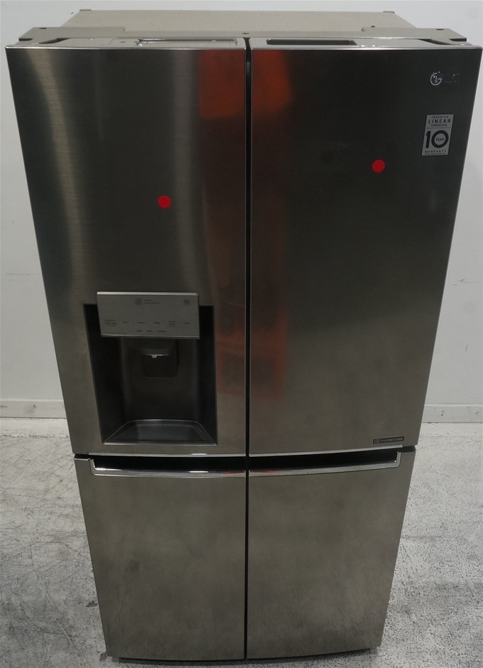 LG GFL570MBL 570L Slim French Door Fridge, in Matte Black Finish