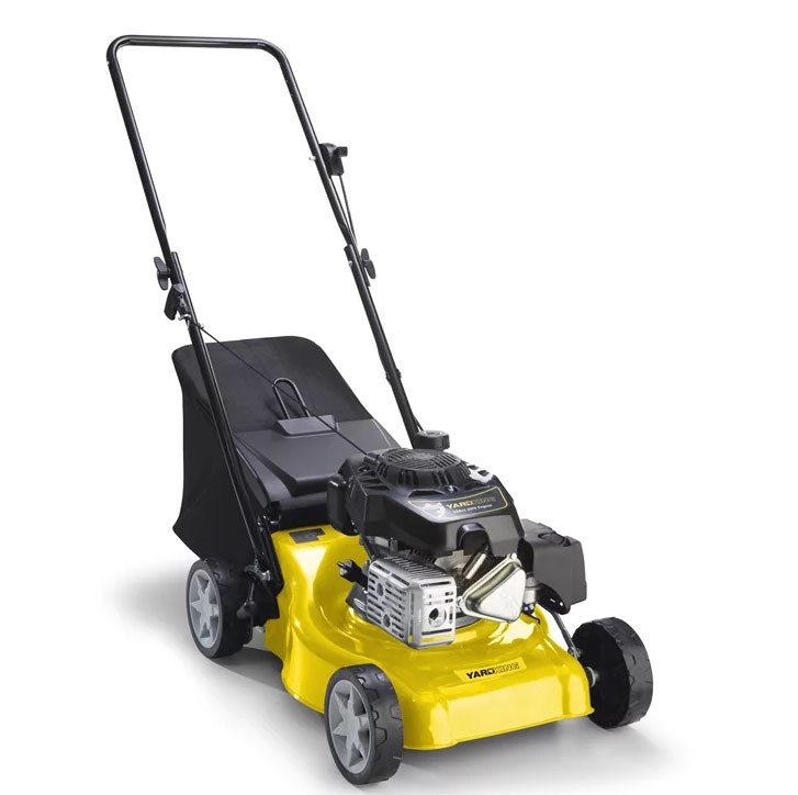 YARDKING Self Propelled 4Stroke 138cc Lawn Mower, 20ins w/ Catcher