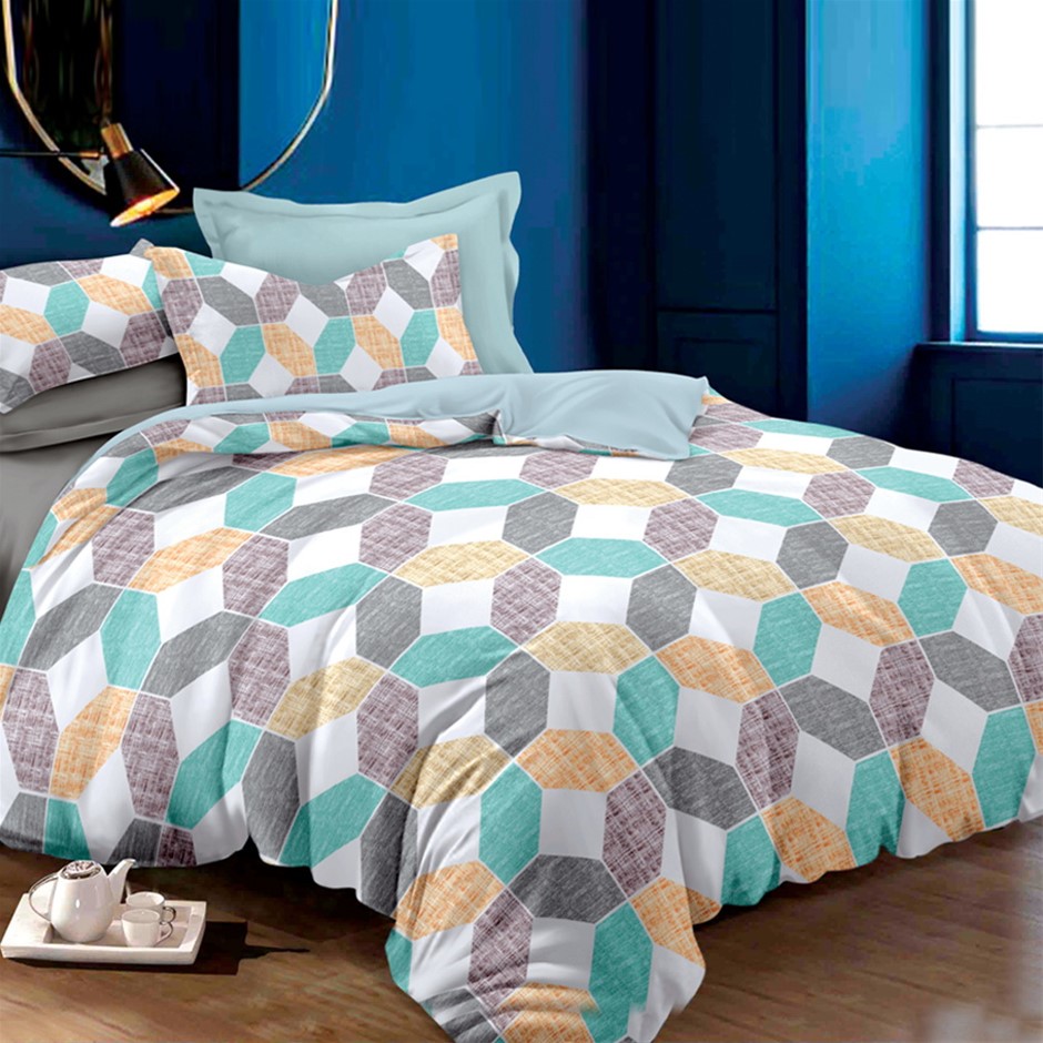 Giselle Bedding Quilt Cover Set Queen Be