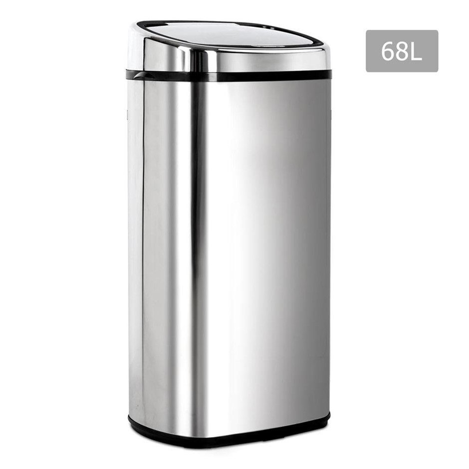 Devanti Stainless Steel Bin Rubbish Moti