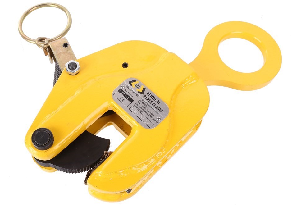 Vertical Plate Clamp, WLL 1000kg, Jaw Opening 030mm. Buyers Note