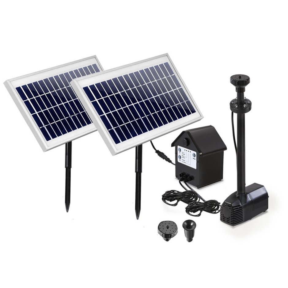 110W Solar Fountain Battery Outdoor Foun