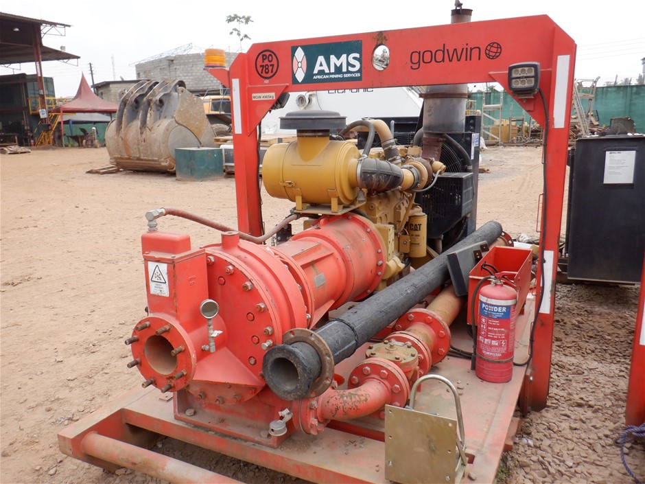 Skid Mounted Godwin Diesel Powered Water Pump (PO787) Auction (0008