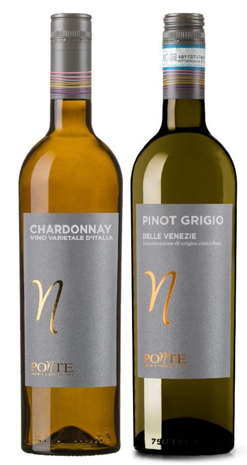 Ponte Pinot Grigio and Ponte Chardonnay 