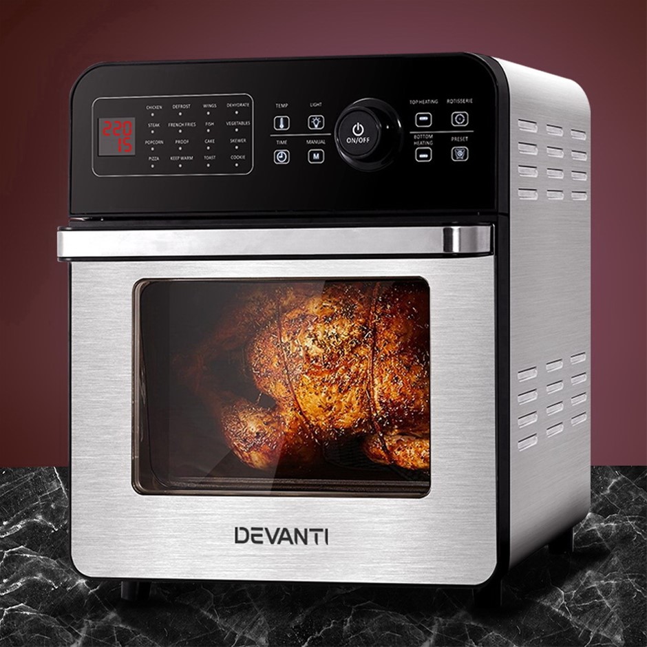 Devanti Air Fryer 18L Fryers Oil Free Ai