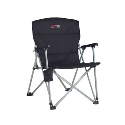 Black Wolf Captains Chair - Black