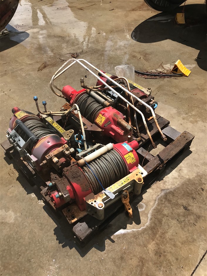 Used Hydraulic Winches x 4 Auction (09345040113) Grays Australia