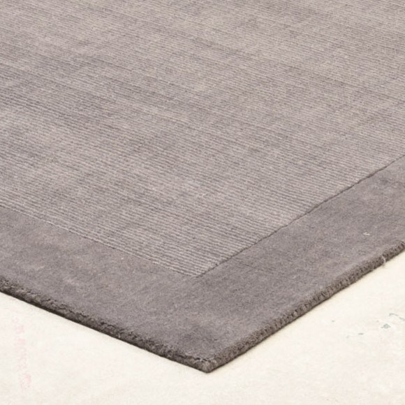 Elegant Cut and Loop Pile Rug Grey 165x1