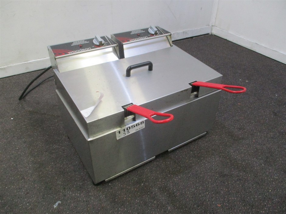Woodson Twin Electric Deep Fryer Auction (00537026112) Grays Australia