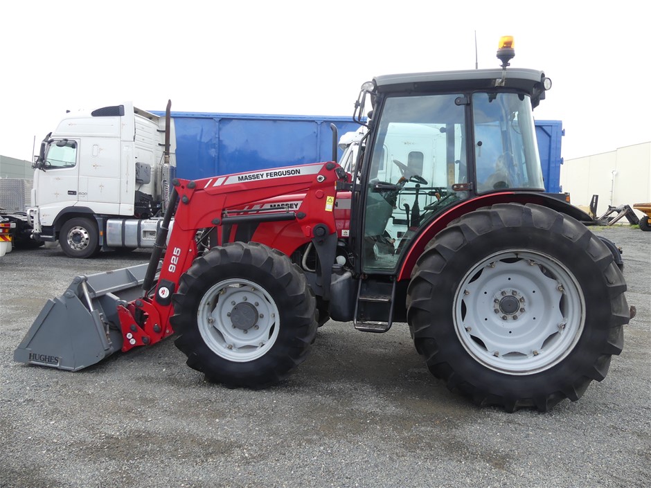 Massey Ferguson 3645 FWA with Front End Loader Bucket Auction (0002