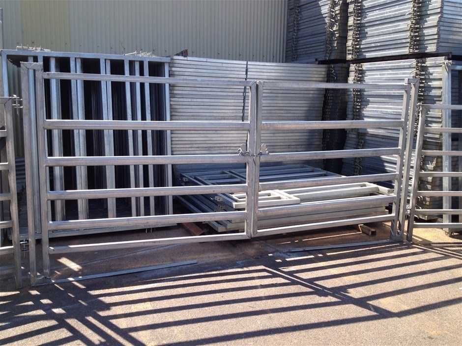 Galvanised 4 m Double Gate, 50x10mm flat