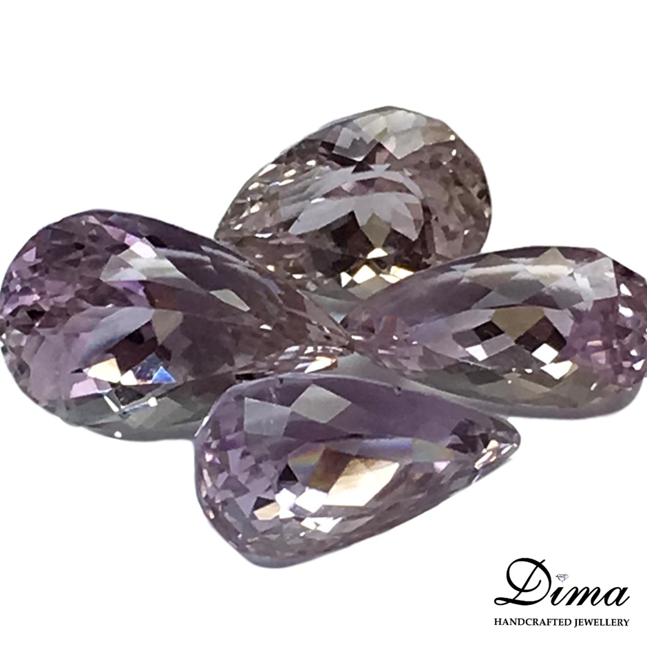 Rhodium Plated 7 Ring Lucky Charm Necklace