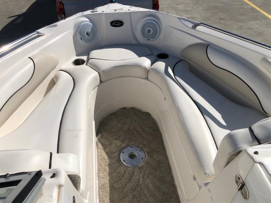 TOMMY BAHAMA Beach Umbrella, 2.4m, Blue Stripe.