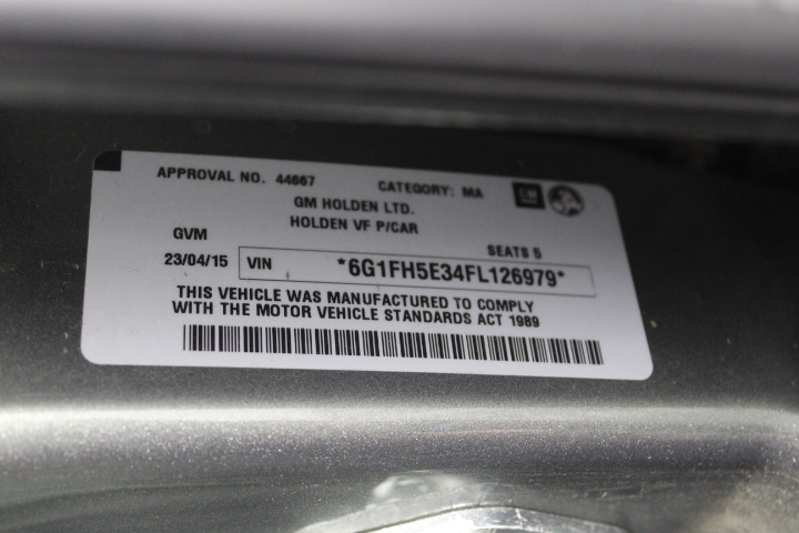 2015 Toyota Camry Atara S ASV50R Automatic Sedan (EX-GOV)