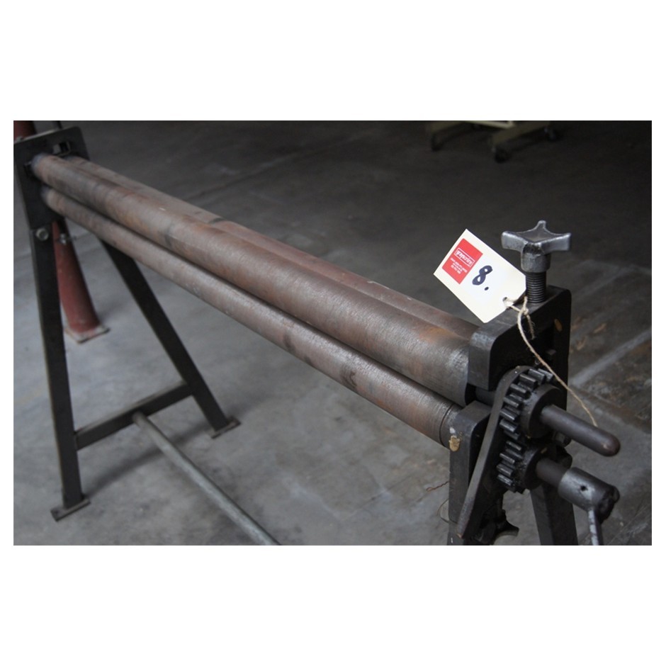 Sheet metal Rollers, manual type approx. 1270mm width x 65mm roller